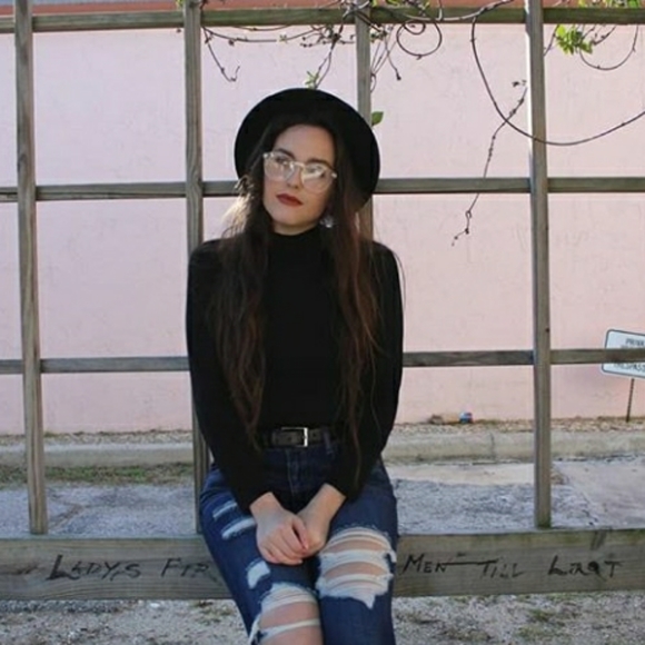 Talbots Black Ribbed Turtleneck Mockneck Longsleev - Picture 2 of 4